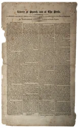 Liberté de parole et de la presse, janvier 1799
