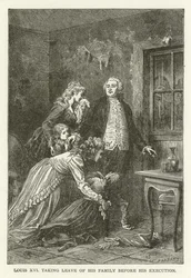 Louis XVI faisant ses adieux à sa famille avant son exécution