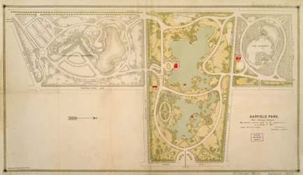Carte de Garfield Park, Chicago, Illinois