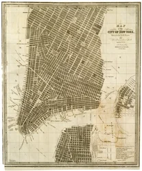 Carte de la ville de New-York [à Manhattan, jusqu