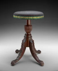 Tabouret de musique, vers 1810-15
