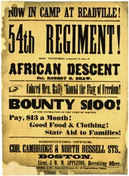 Maintenant au camp à Readville ! 54e Régiment!, c.1863