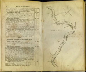 Pages de The Western Pilot..., par Samuel Cummings, publié par G. Conclin, Cincinnati, 1847