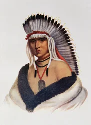 Petalesharro, un brave Pawnee, illustration de 