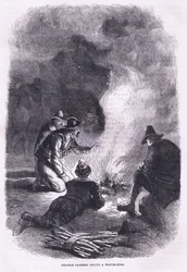 Pères pèlerins autour d