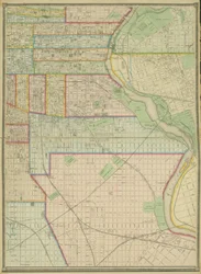Planche 5, Carte de la ville incorporée de Philadelphie, 1867