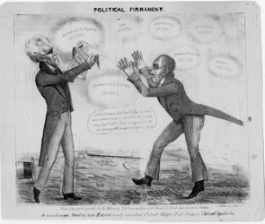 Firmament politique, vers 1835