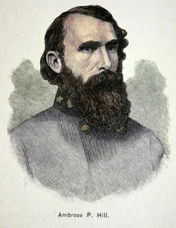 Portrait du général Ambrose P. Hill (lithographie en couleur)