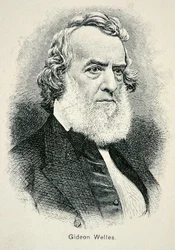 Portrait de Gideon Welles, secrétaire de la marine américaine pendant la guerre et la reconstruction