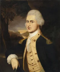 Portrait du major John Macpherson, vers 1775-85 (huile sur toile sur panneau)