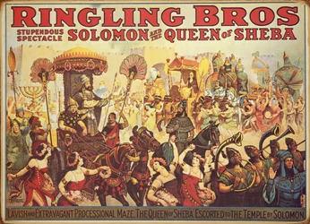 Affiche publicitaire pour le cirque 