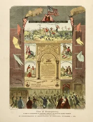 Affiche célébrant "Émancipation dans le Maryland, 1er novembre"