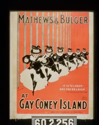 Affiche pour Mathews & Bulger à Gay Coney Island