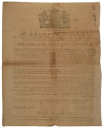 Proclamation au nom de Francis Bernard, gouverneur de la baie du Massachusetts : annonçant un jour de jeûne pendant la guerre de Sept Ans, 8 avril 1761