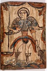 Saint avec tortue