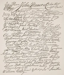 Signatures de la Déclaration d