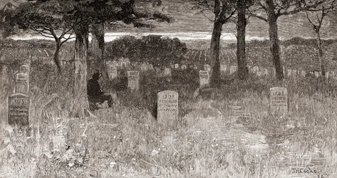 Tombes de soldats au cimetière national d