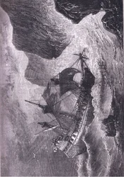Somers échoue son navire, illustration de l