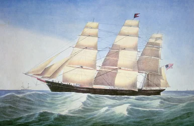 Sovereign of the Seas, lithographie par Nathaniel Currier (1813-88)