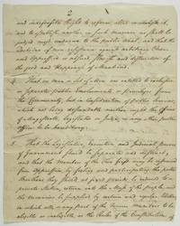 La Déclaration des droits, copie signée à Federal Hall, 1789