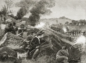Les Britanniques se retirant de Lexington, de 