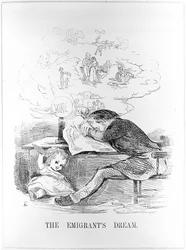 Le rêve des émigrants, publié dans Yankee Doodle, 20 mars 1847