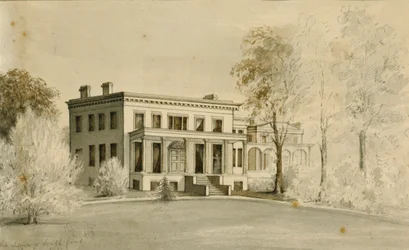 The Mansion", Centre Hill, Petersburg, Virginie (aquarelle sur papier)