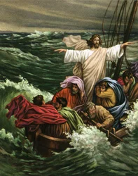 Le Miracle du Christ calmant la tempête sur la mer de Galilée
