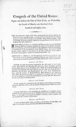La Déclaration des droits des États-Unis, complétée en 1789