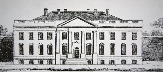 La Maison Blanche en 1807 (gravure)