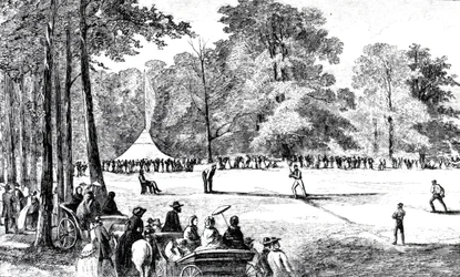 La première convention des clubs de baseball, New York, 1857