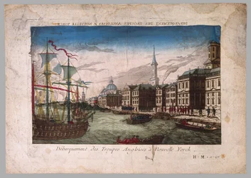 Le débarquement des troupes britanniques à New York, 1776