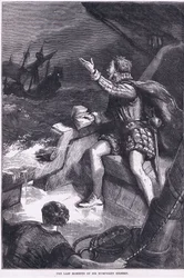 Les derniers moments de Sir Humphrey Gilbert, illustration de Cassell