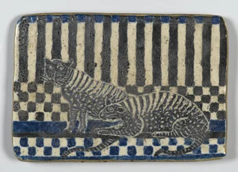 Carreau avec des chats sauvages