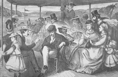 Voyage sur le Steamer de la Rivière Hudson