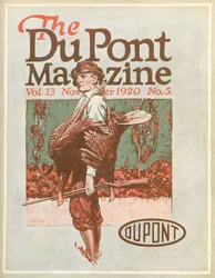 Chasseur de dindons, couverture du DuPont Magazine, novembre 1920