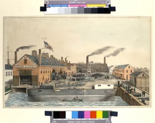 Vue des Stillman & Allen Novelty Iron Works