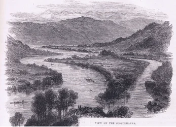 Vue de la Susquehanna, illustration de Cassell