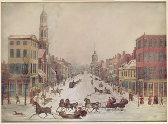 Hiver à Wall Street, 1834