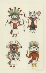 Yuna, Yuna Mana, Wakac, Makto (lithographie couleur)