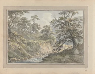 Vues en Angleterre, Écosse et Pays de Galles : Paysage avec ruisseau