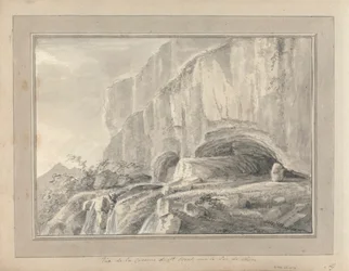 Vues en Angleterre, Écosse et Pays de Galles : Vue de la caverne de St. Beat, sur le lac de Thun