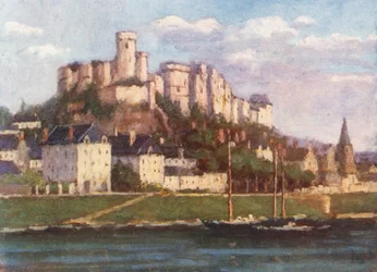 Chinon depuis la Vienne