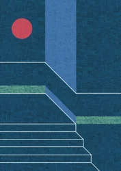Cercle rouge, marches bleues