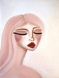 Portrait rose serein