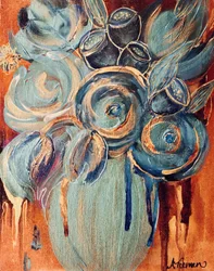 Bouquet « Golden Teal »