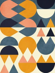 Rainbow Plus Shapes  Bleu moutarde 6