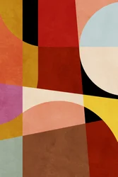 Couleurs chaudes - Géométrie Bauhaus 2