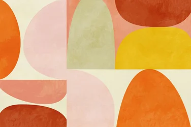 Géométrie aux tons pastel chaleureux