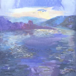 Reflets sur le lac Violet